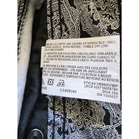 Bandolino Blu Cropped Pants Size 10 Boho Hippie Spandex Blend - Picture 8 of 8